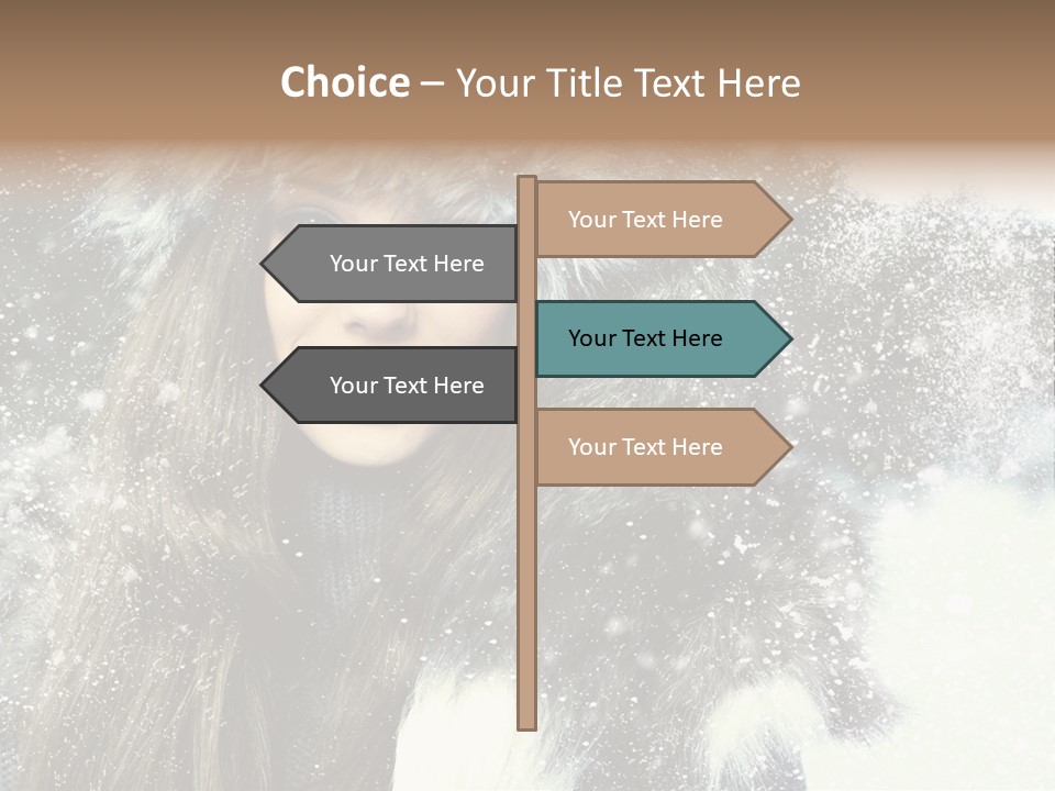 Frost Fashion Blue PowerPoint Template