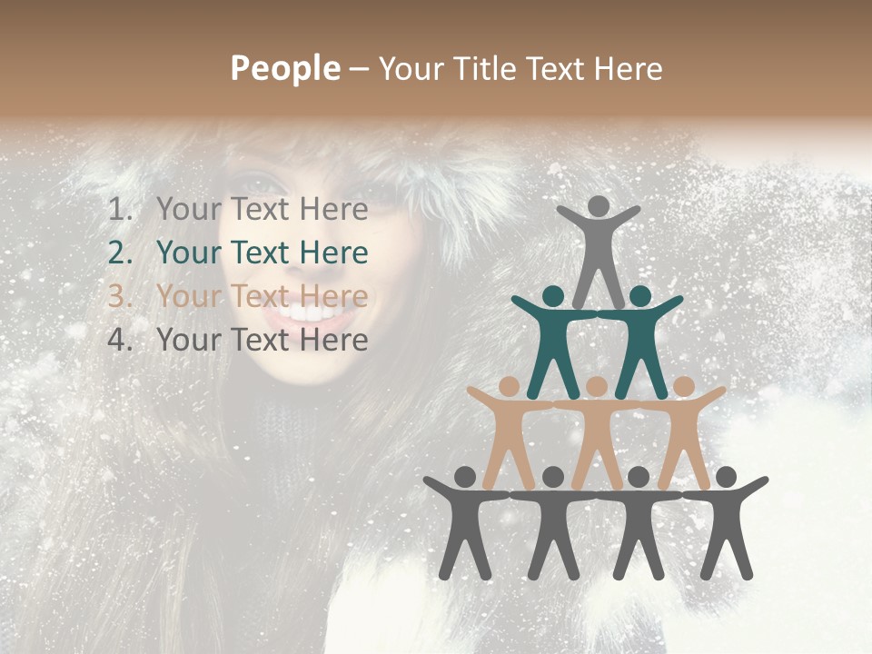 Frost Fashion Blue PowerPoint Template