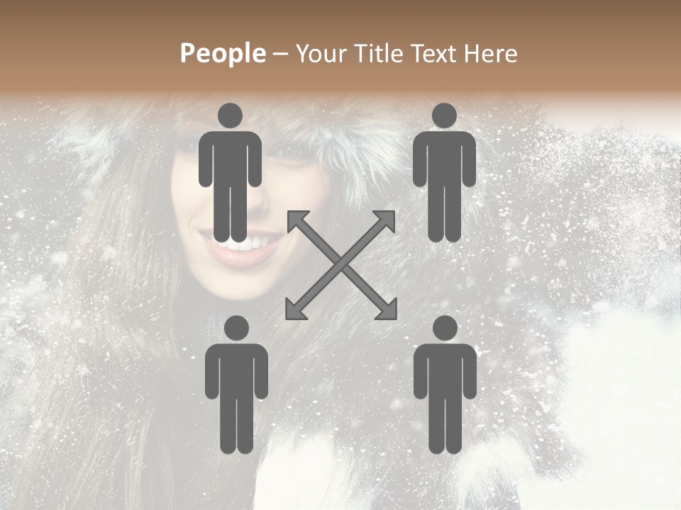 Frost Fashion Blue PowerPoint Template