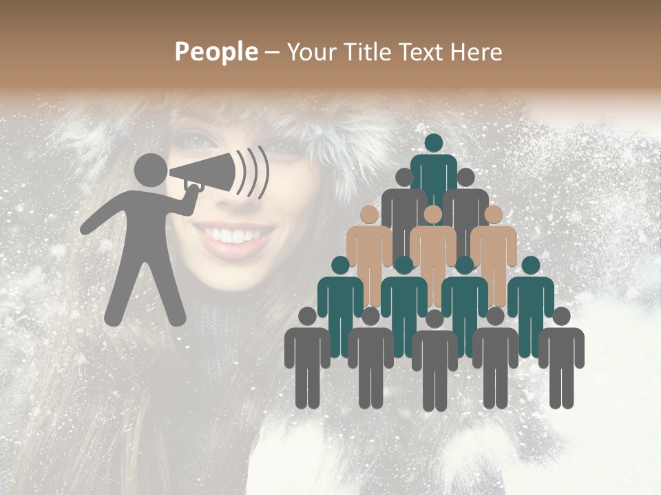 Frost Fashion Blue PowerPoint Template