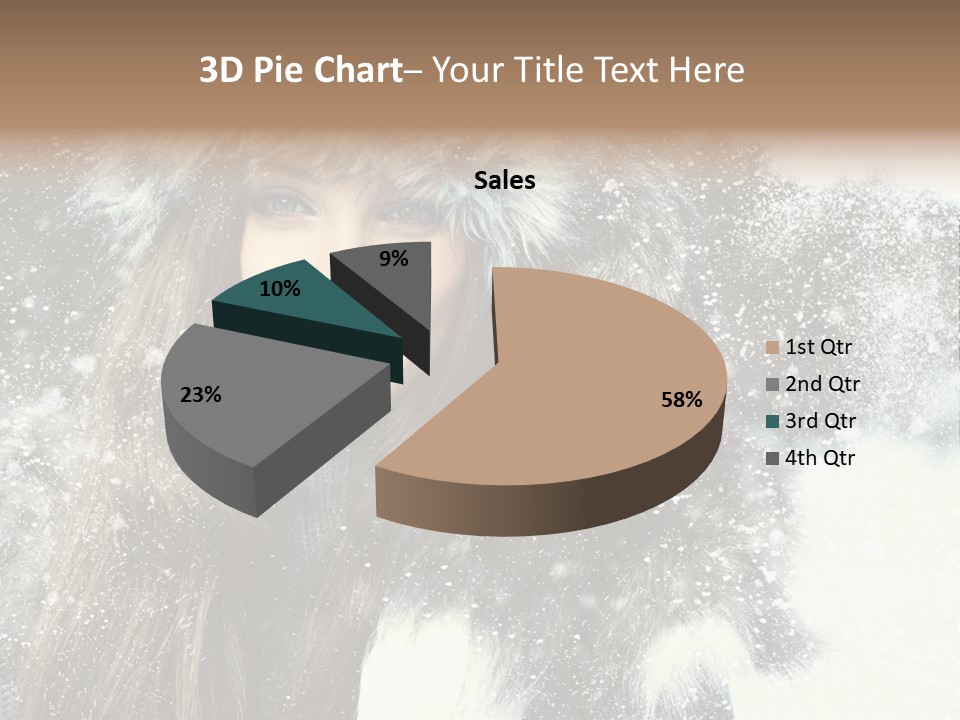 Frost Fashion Blue PowerPoint Template