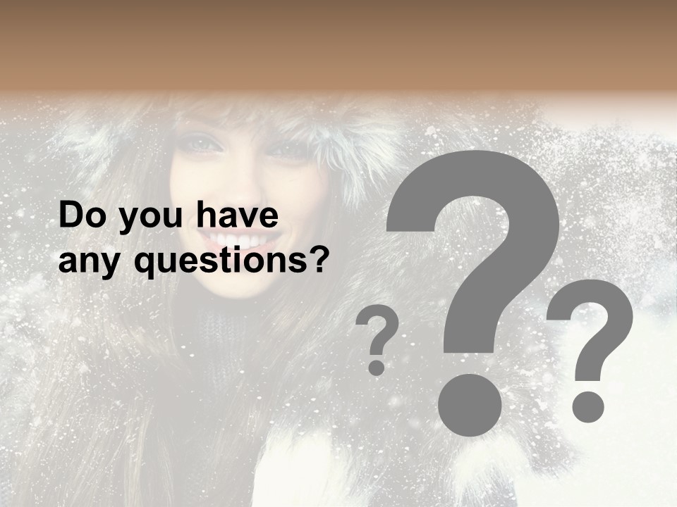 Frost Fashion Blue PowerPoint Template