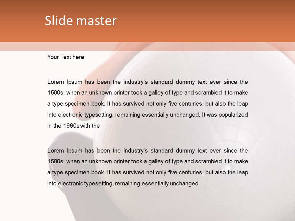 Sportive Slim  PowerPoint Template