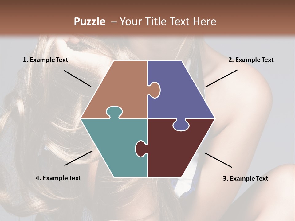 Face Model Elegant PowerPoint Template