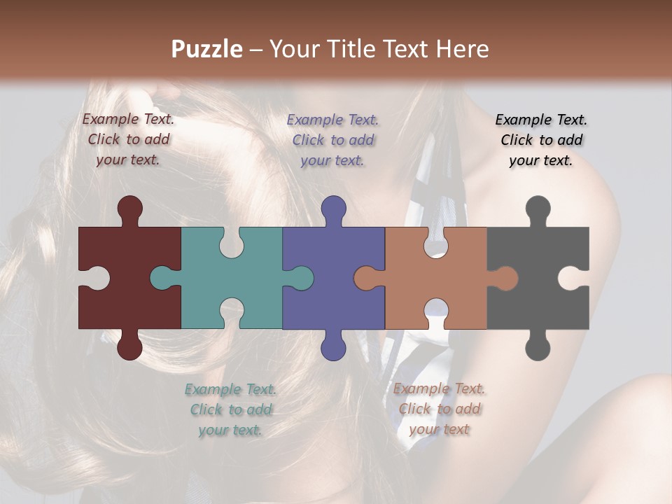 Face Model Elegant PowerPoint Template