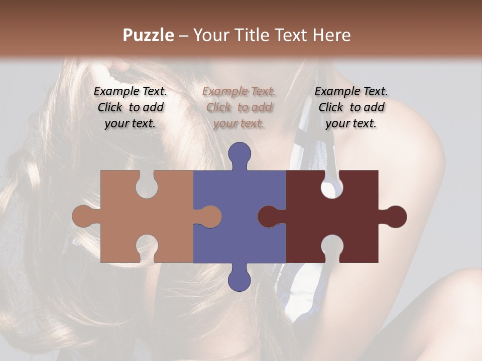 Face Model Elegant PowerPoint Template