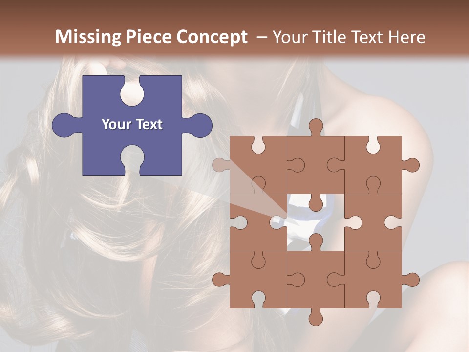 Face Model Elegant PowerPoint Template