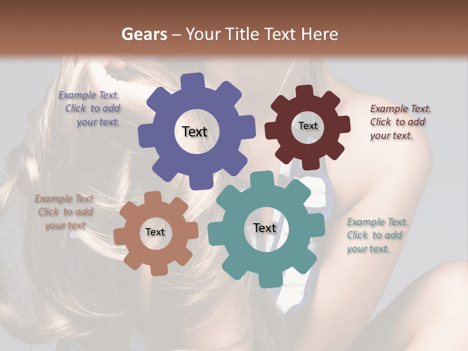 Face Model Elegant PowerPoint Template