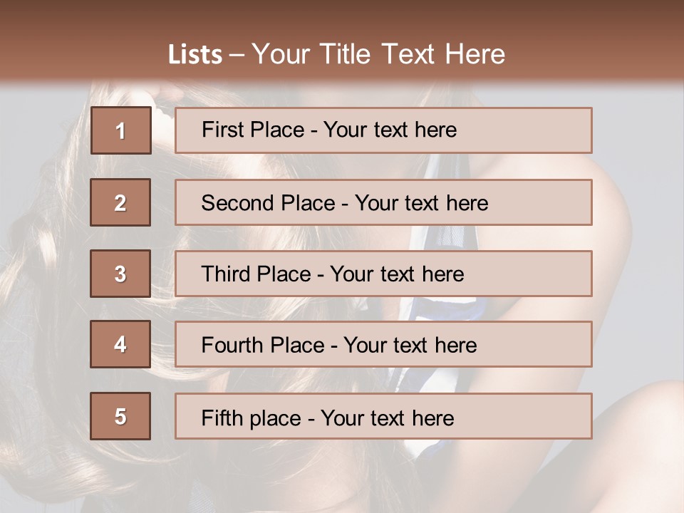 Face Model Elegant PowerPoint Template