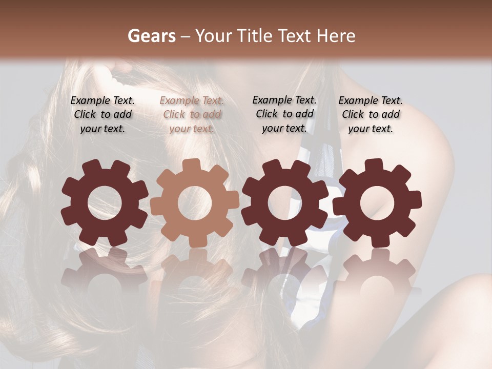 Face Model Elegant PowerPoint Template