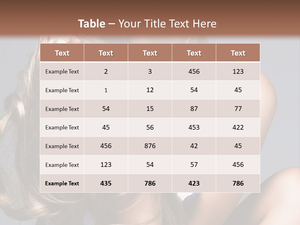 Face Model Elegant PowerPoint Template