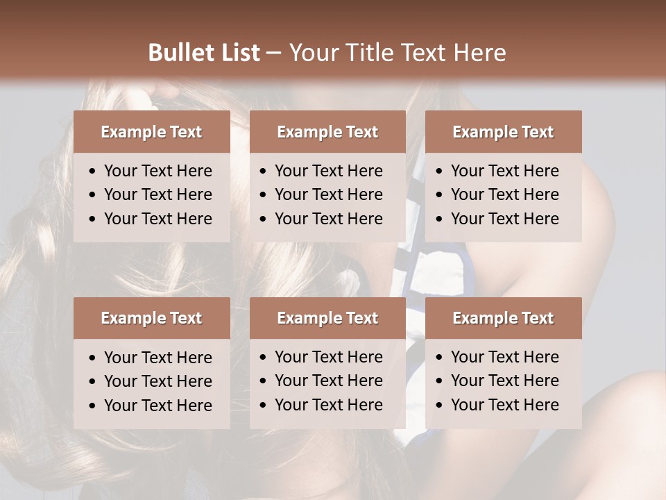 Face Model Elegant PowerPoint Template