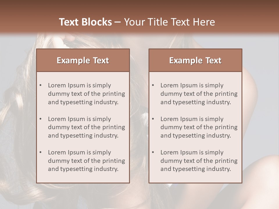 Face Model Elegant PowerPoint Template