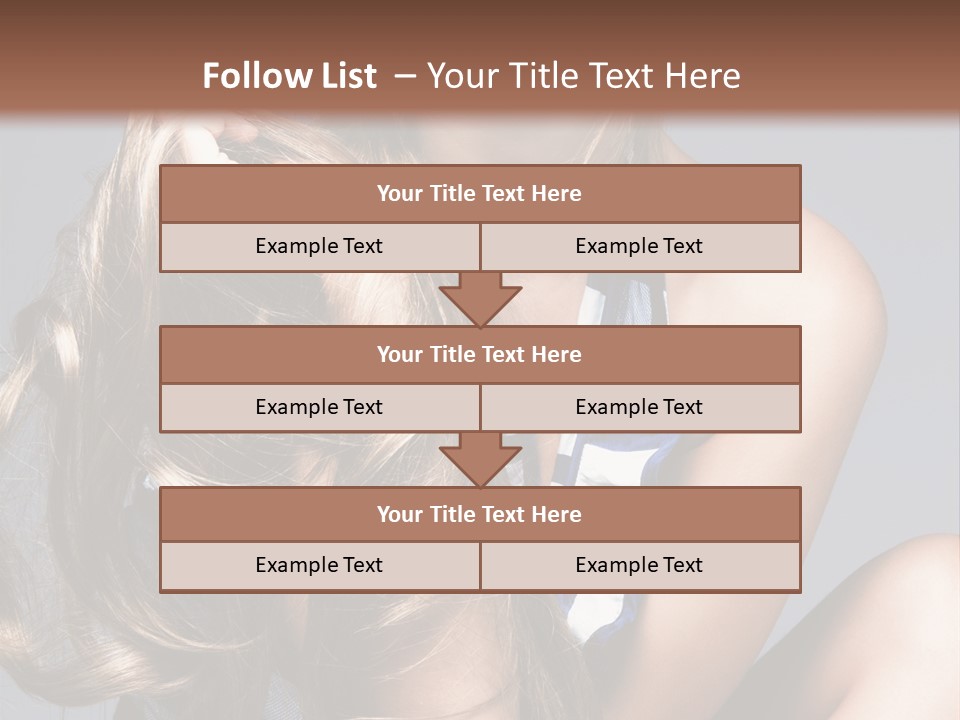Face Model Elegant PowerPoint Template