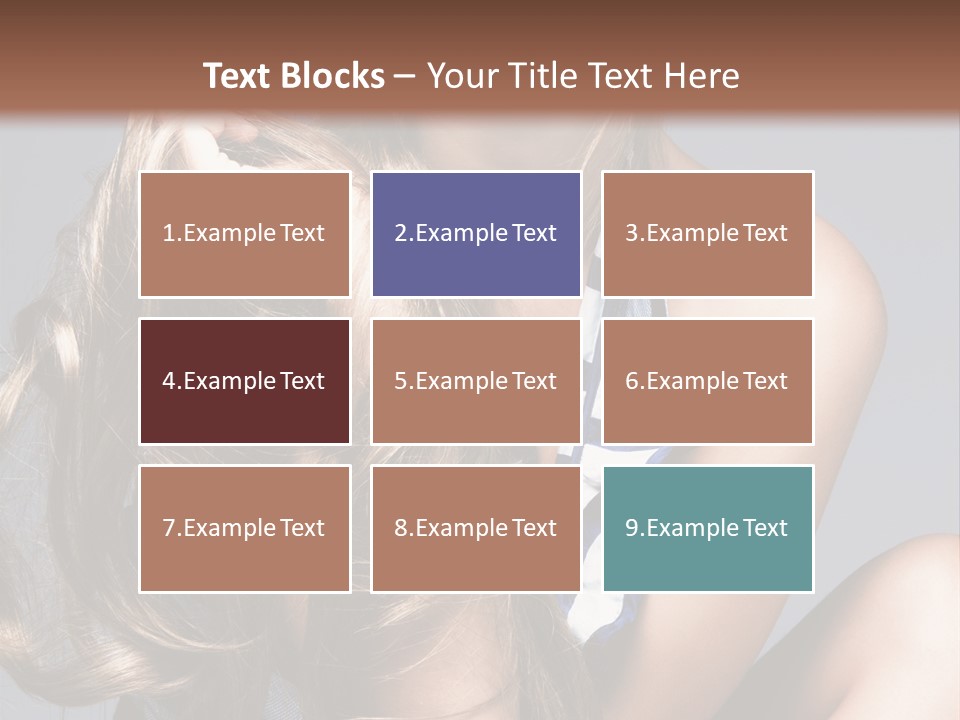 Face Model Elegant PowerPoint Template