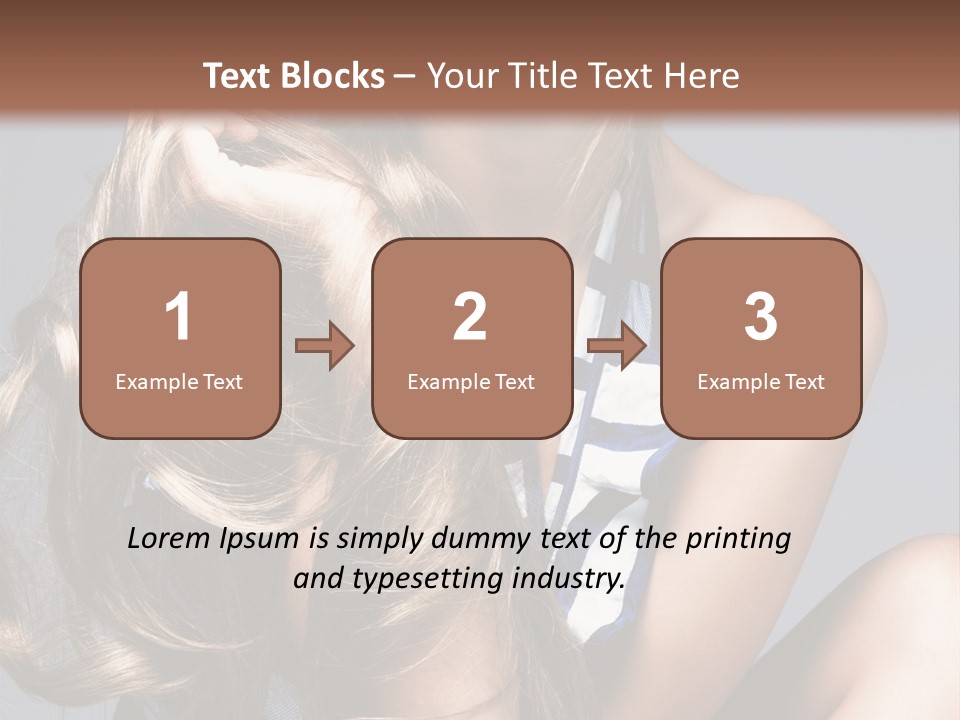 Face Model Elegant PowerPoint Template