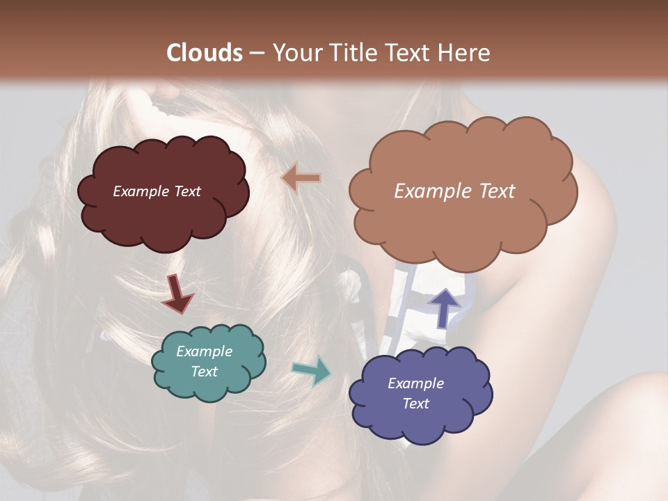 Face Model Elegant PowerPoint Template
