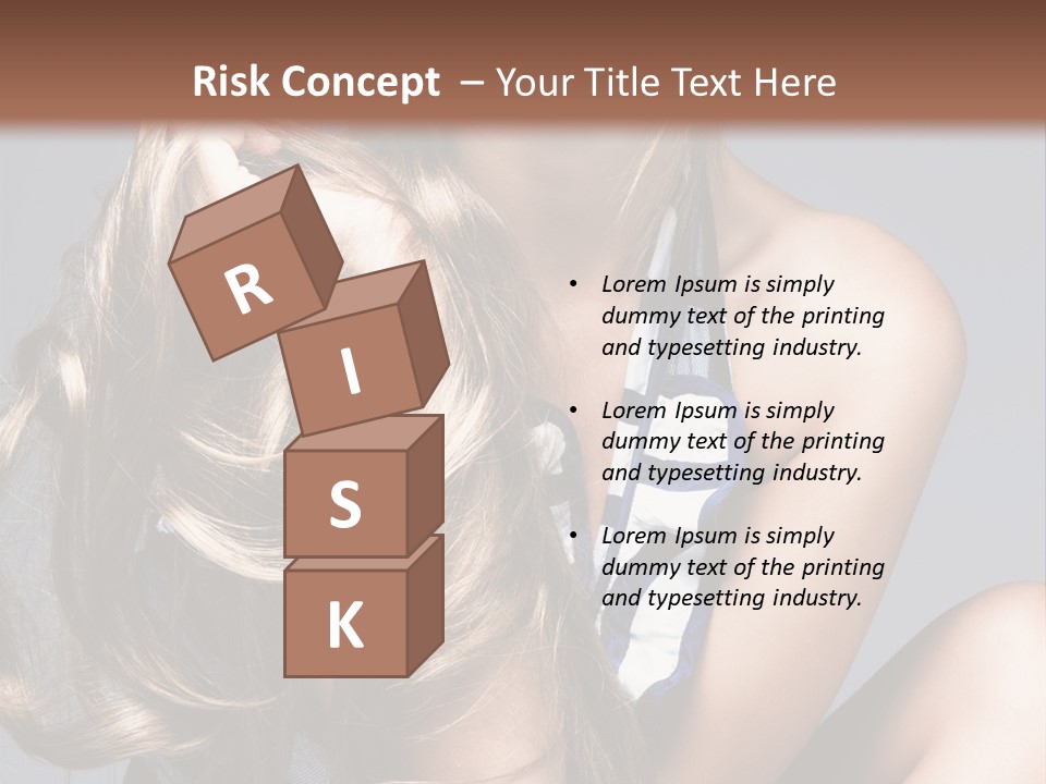 Face Model Elegant PowerPoint Template