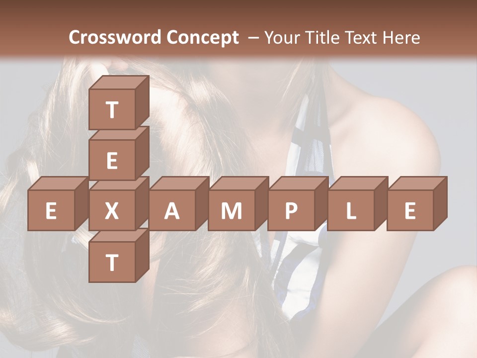 Face Model Elegant PowerPoint Template
