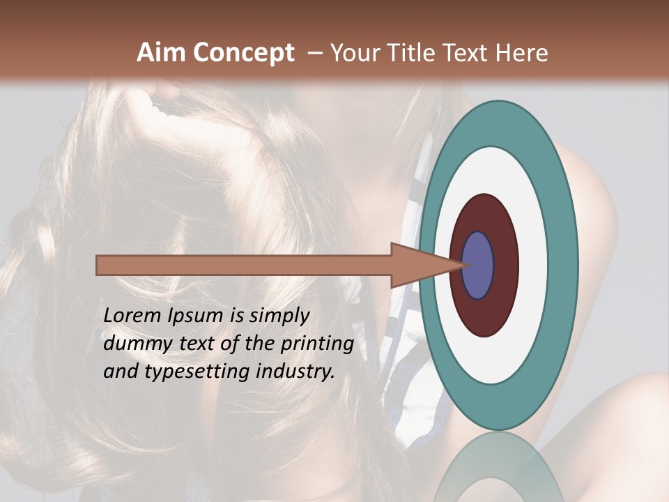 Face Model Elegant PowerPoint Template