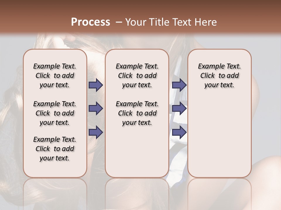 Face Model Elegant PowerPoint Template