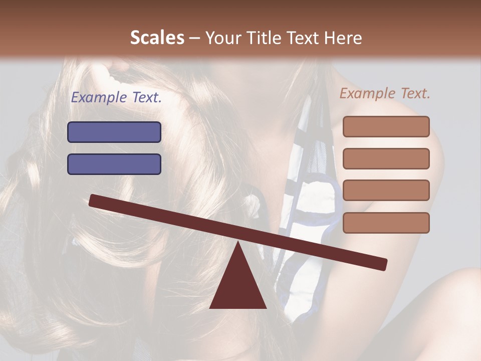 Face Model Elegant PowerPoint Template