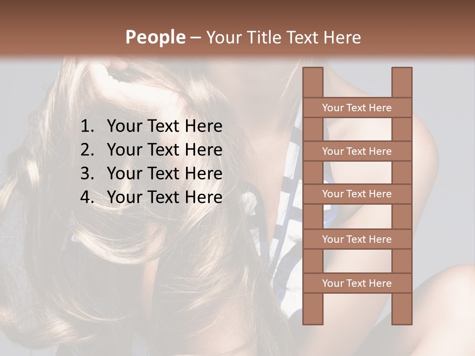 Face Model Elegant PowerPoint Template