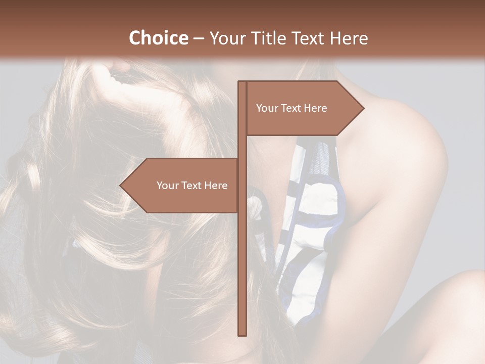 Face Model Elegant PowerPoint Template