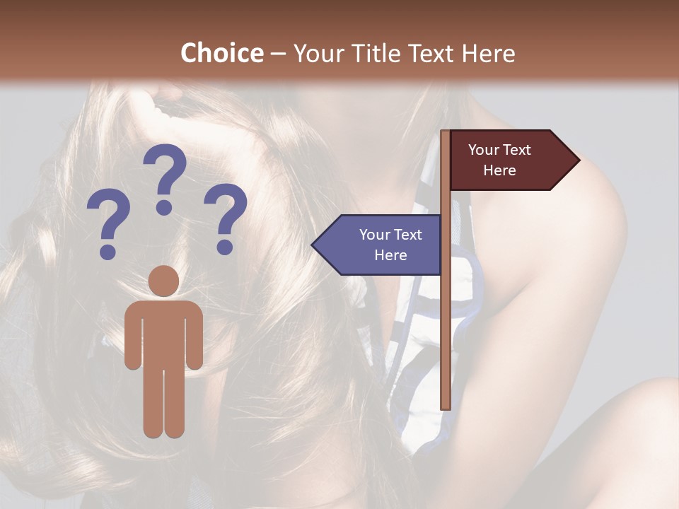 Face Model Elegant PowerPoint Template