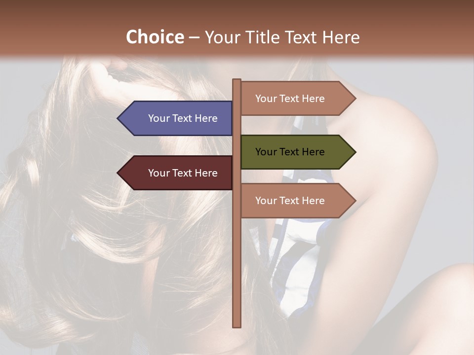Face Model Elegant PowerPoint Template