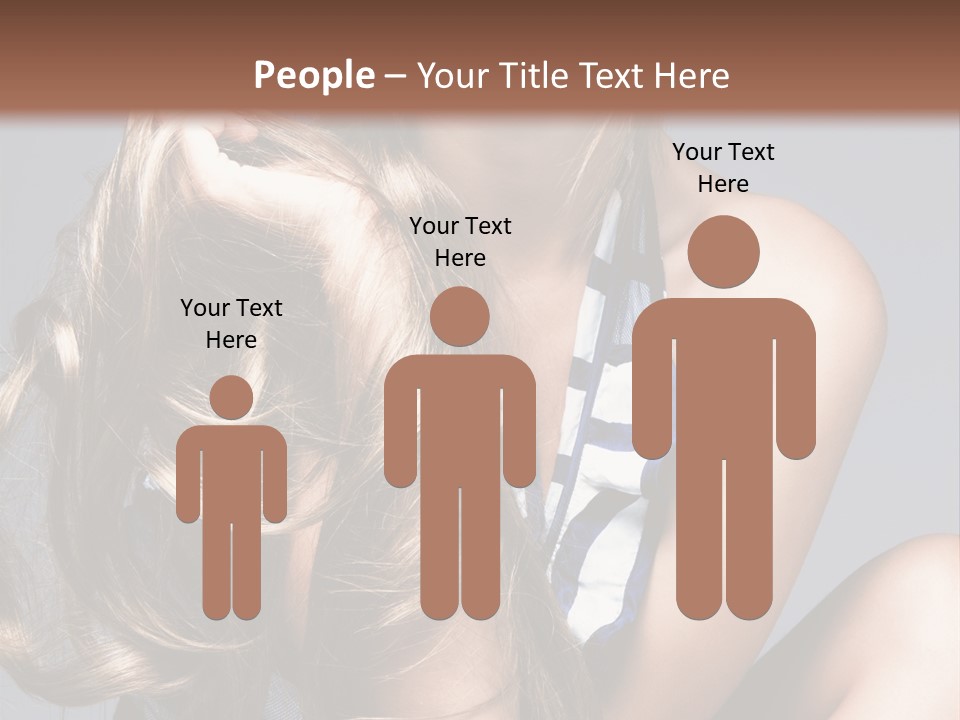 Face Model Elegant PowerPoint Template