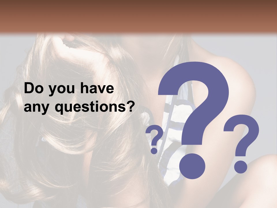 Face Model Elegant PowerPoint Template