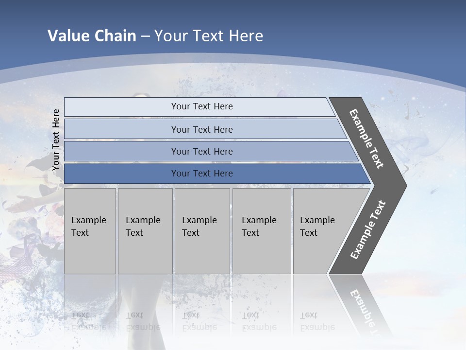 Dimensional Ballerina Beauty PowerPoint Template