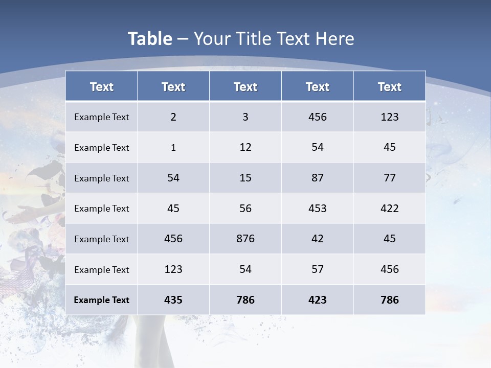 Dimensional Ballerina Beauty PowerPoint Template