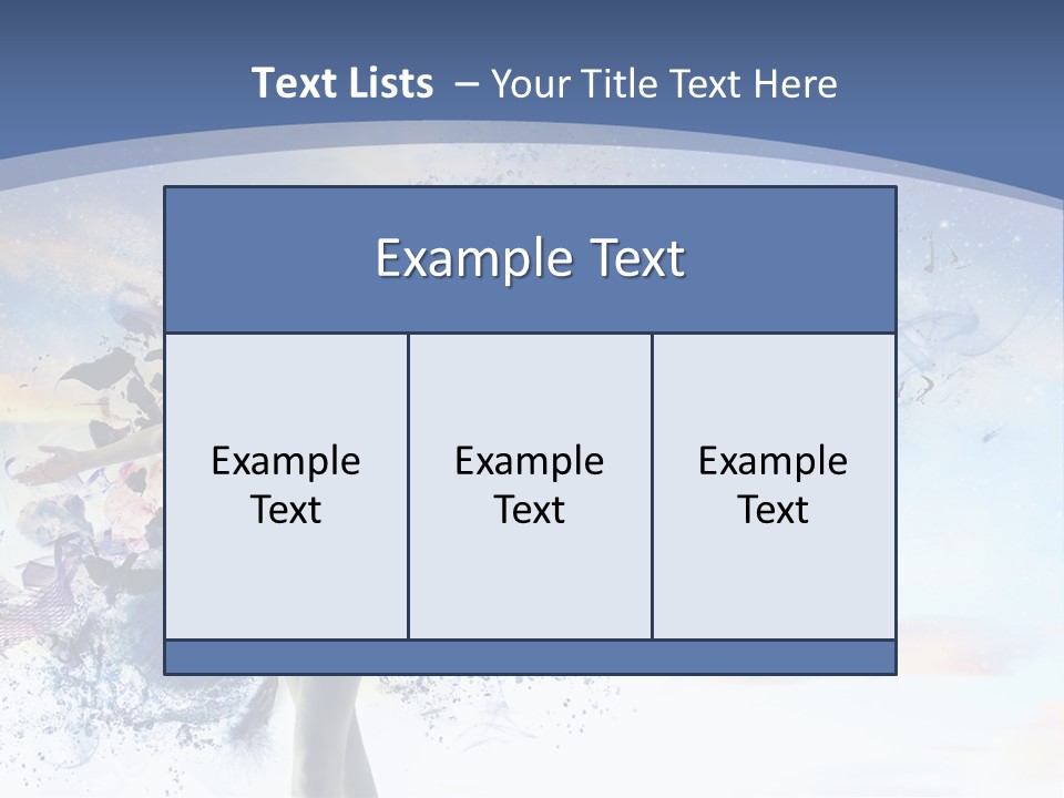 Dimensional Ballerina Beauty PowerPoint Template
