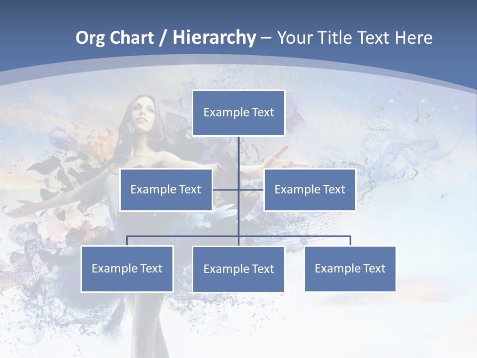 Dimensional Ballerina Beauty PowerPoint Template