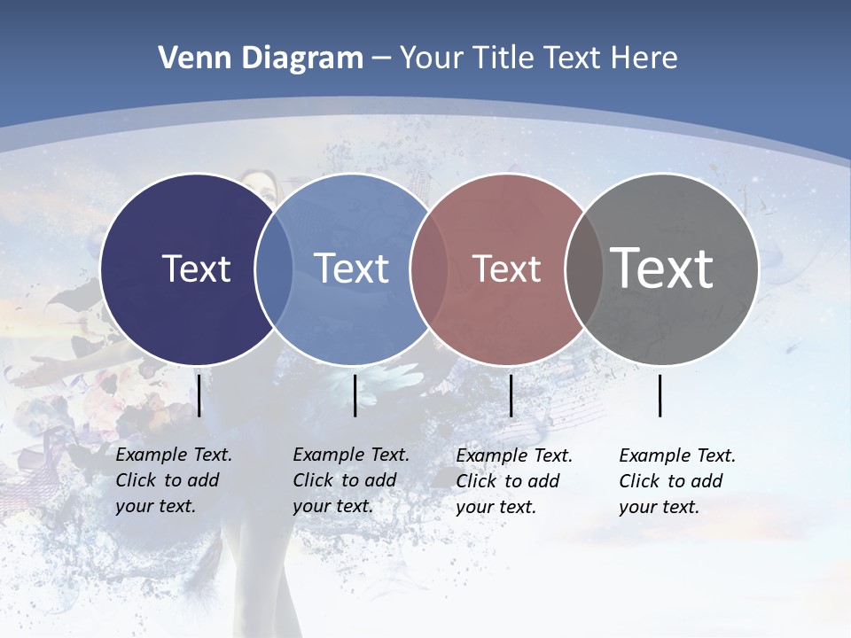 Dimensional Ballerina Beauty PowerPoint Template