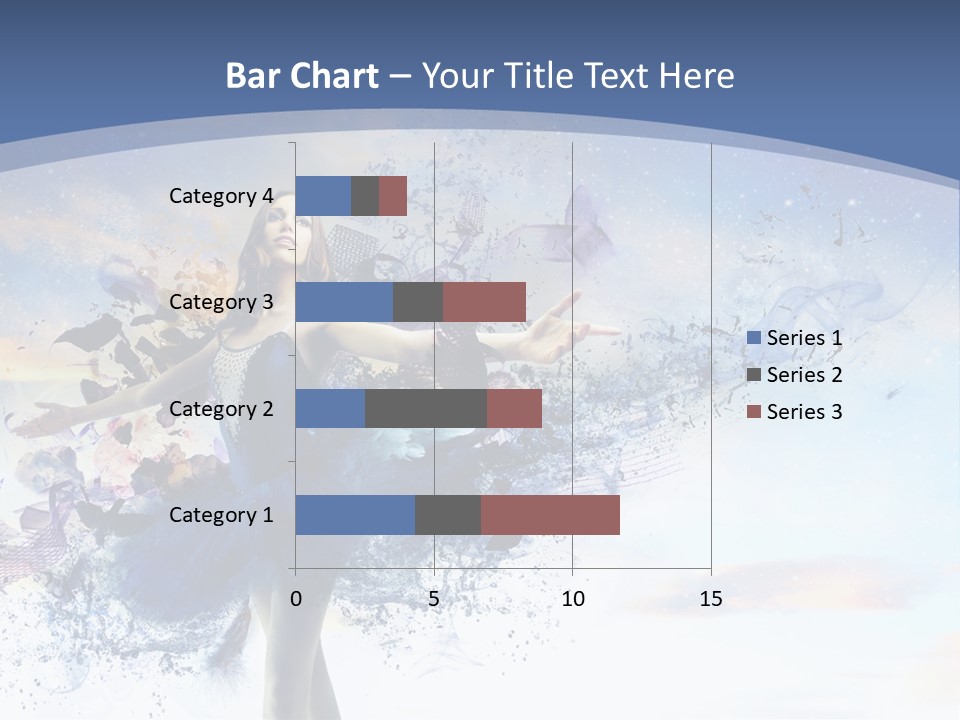 Dimensional Ballerina Beauty PowerPoint Template