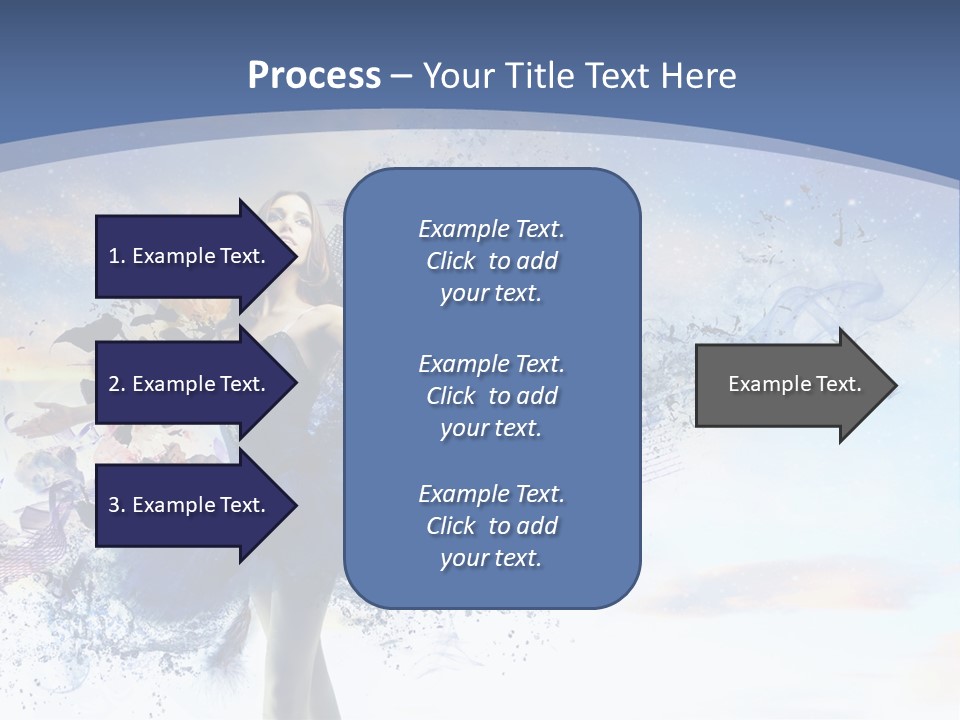 Dimensional Ballerina Beauty PowerPoint Template