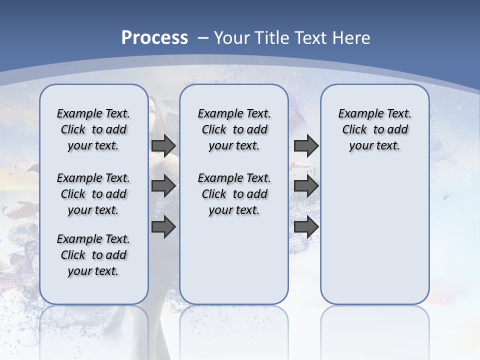 Dimensional Ballerina Beauty PowerPoint Template