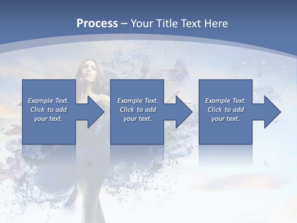 Dimensional Ballerina Beauty PowerPoint Template