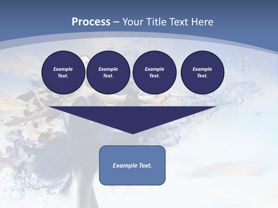Dimensional Ballerina Beauty PowerPoint Template