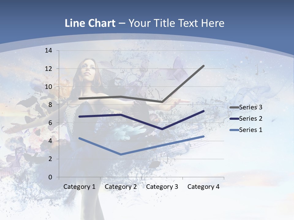 Dimensional Ballerina Beauty PowerPoint Template