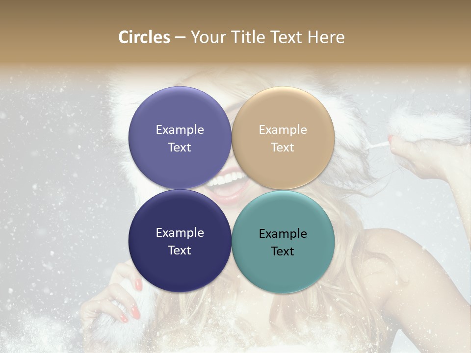 Woman Looking At Camera Beauty PowerPoint Template