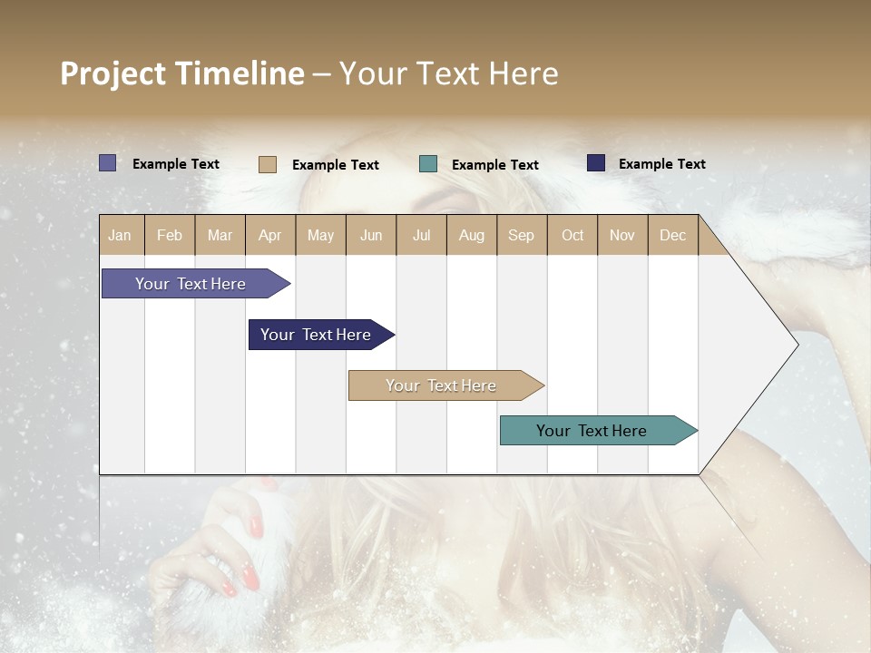 Woman Looking At Camera Beauty PowerPoint Template