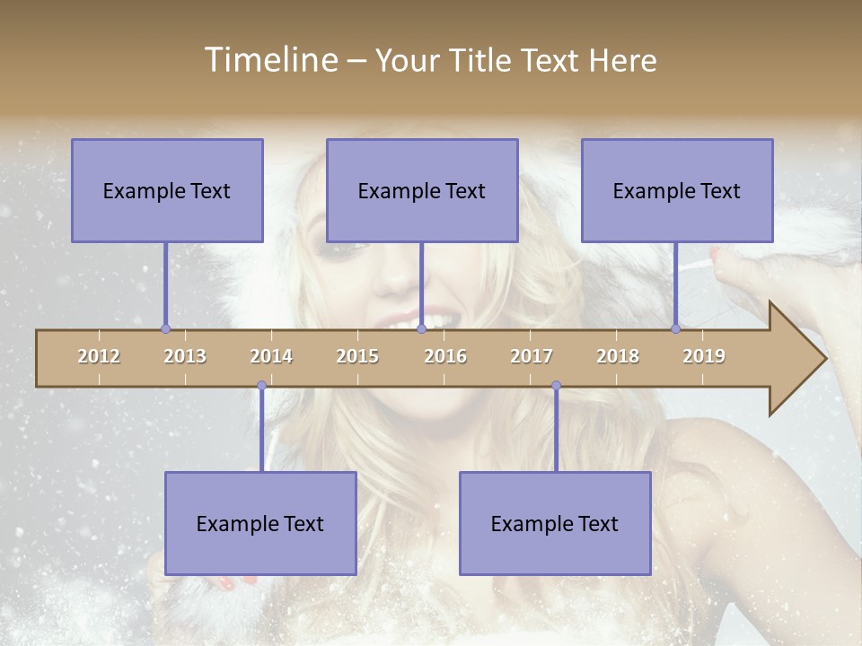 Woman Looking At Camera Beauty PowerPoint Template