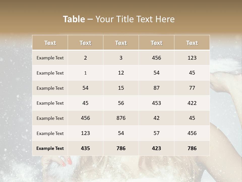 Woman Looking At Camera Beauty PowerPoint Template