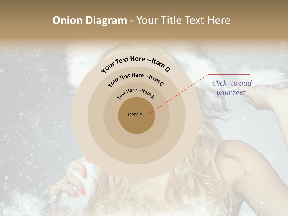 Woman Looking At Camera Beauty PowerPoint Template