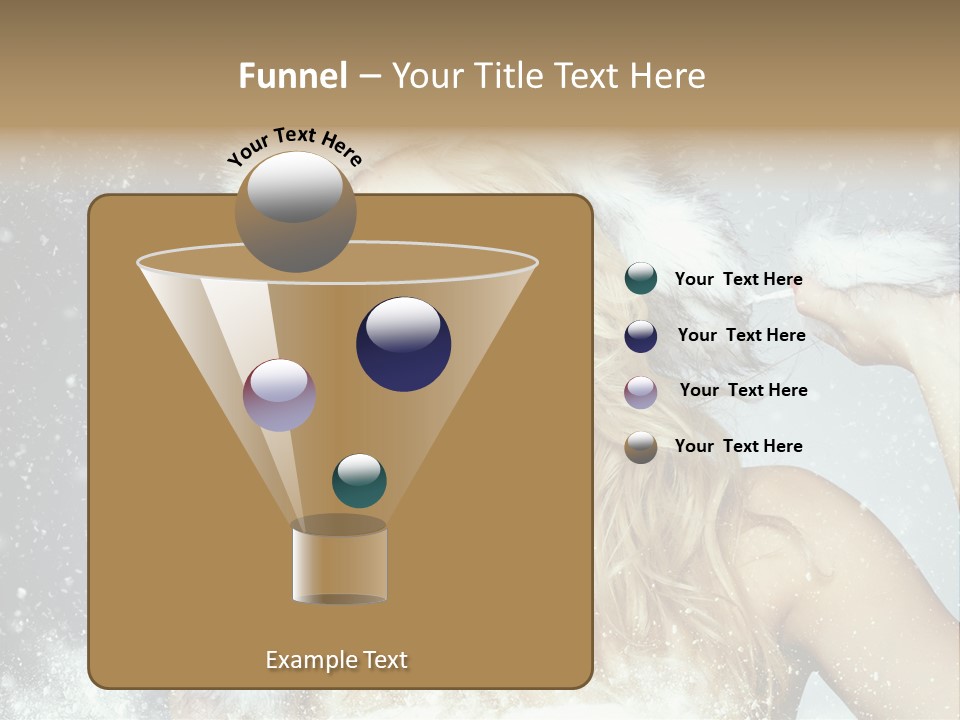 Woman Looking At Camera Beauty PowerPoint Template