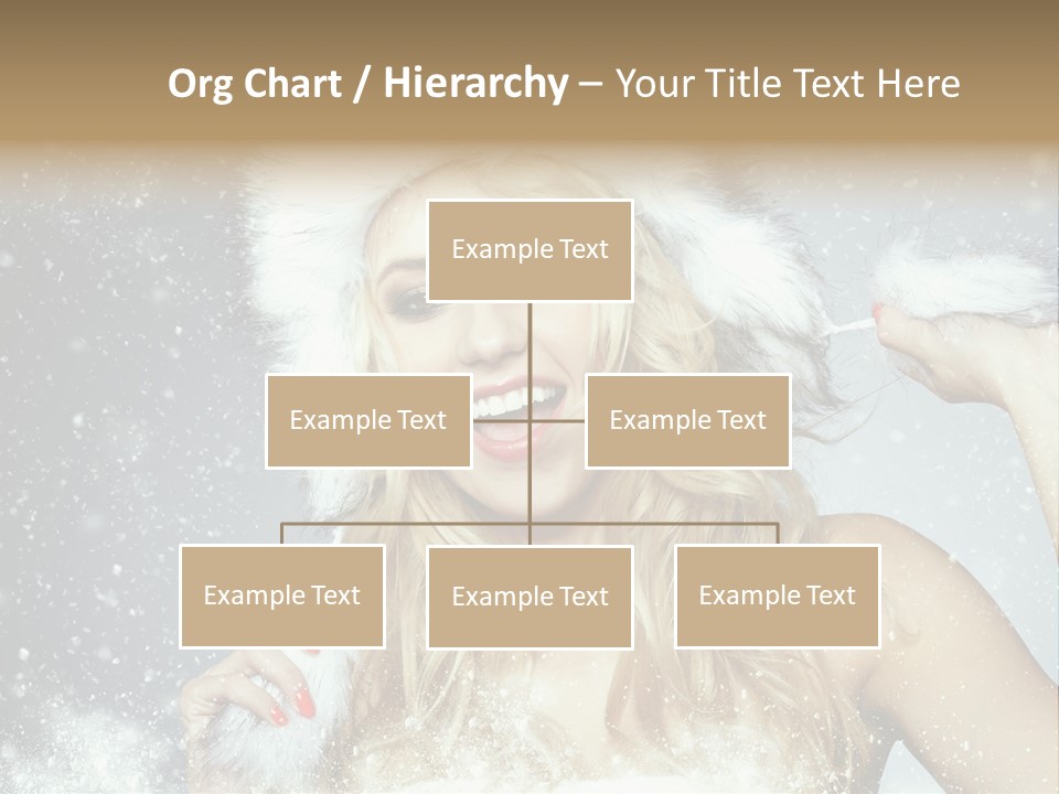 Woman Looking At Camera Beauty PowerPoint Template